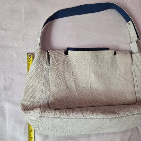 Orciani snake effect genuine leather hobo, made in Italy - Picture 10 of 10